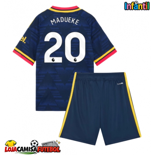 Camisa de Futebol Arsenal Noni Madueke #20 Equipamento Secundário Infantil 2026-27 Manga Curta (+ Calças curtas)